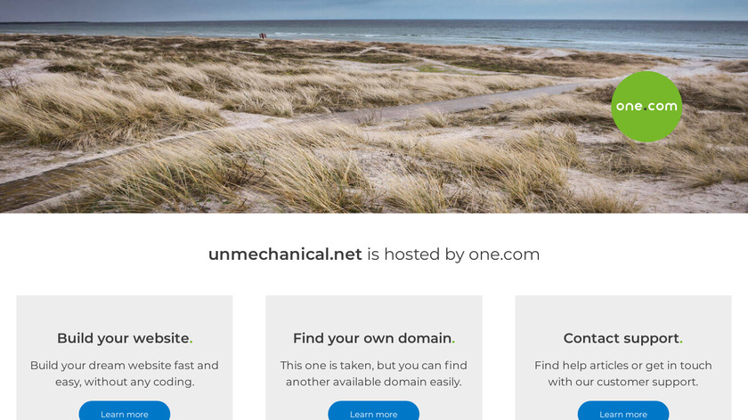 Unmechanical Landing Page