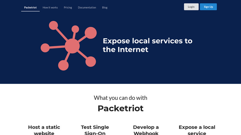 Packetriot Landing Page