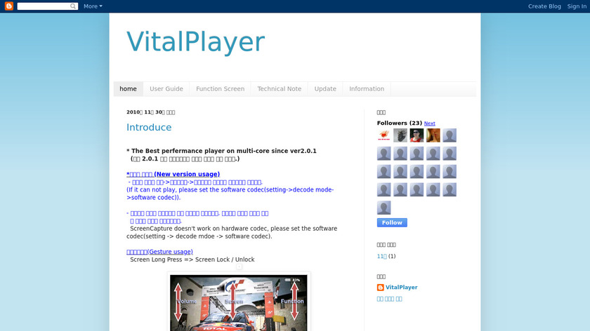 VitalPlayer Landing Page