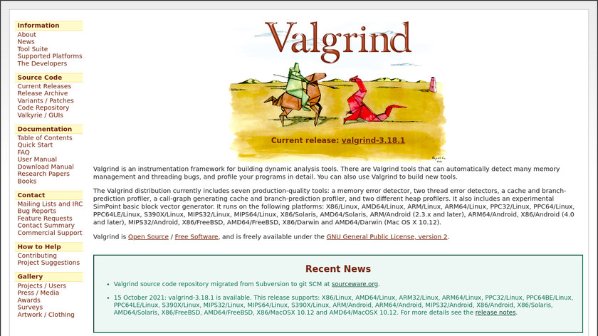 Valgrind Landing Page