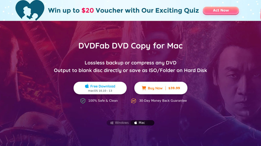 DVDFab DVD Copy Landing Page