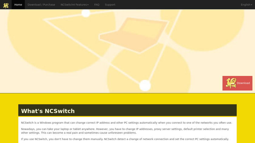 NCSwitch Landing Page