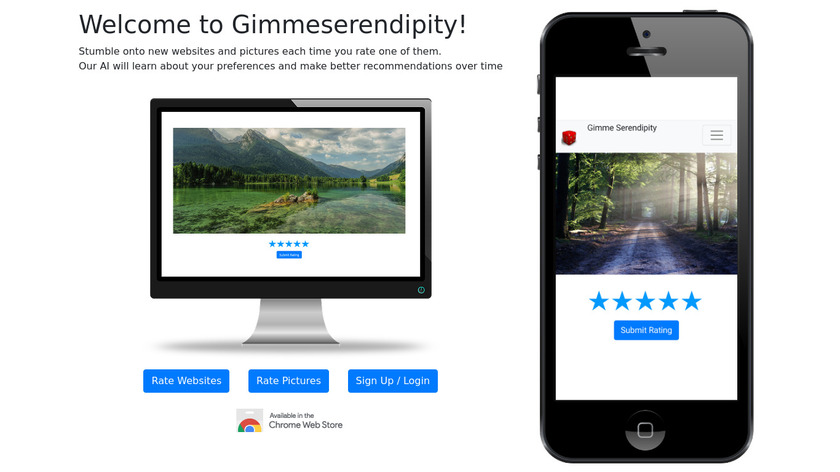 Gimme Serendipity Landing Page