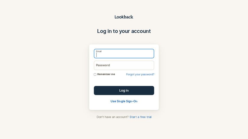 Lookback Live Landing Page