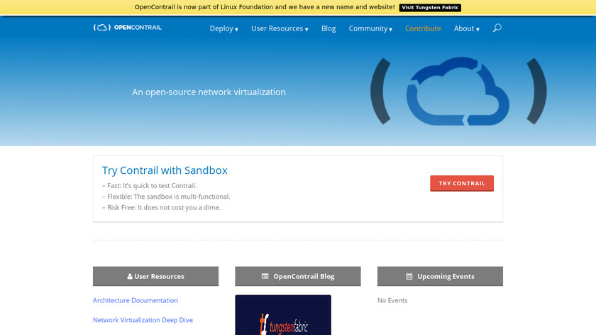 OpenContrail Landing Page