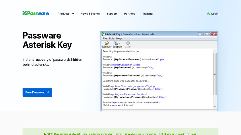 passware asterisk key