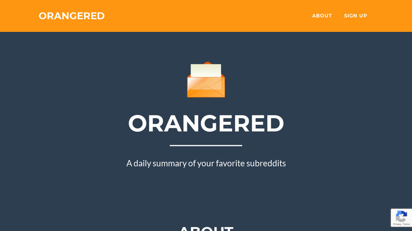 Orangered Landing Page