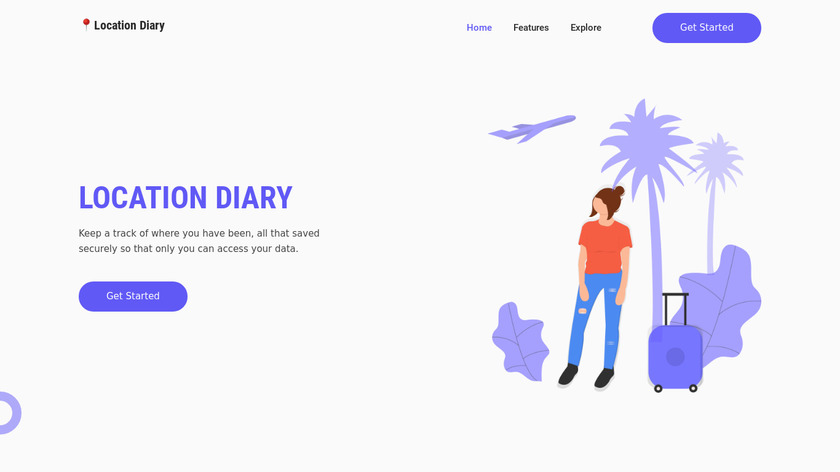 Location Diary Landing Page