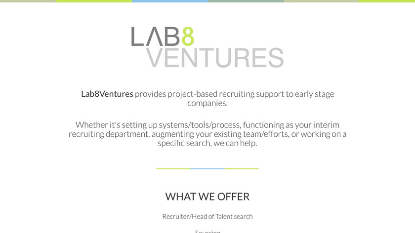Lab 8 Ventures Landing Page
