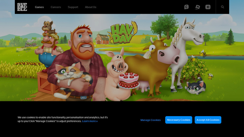 Hay day Landing Page
