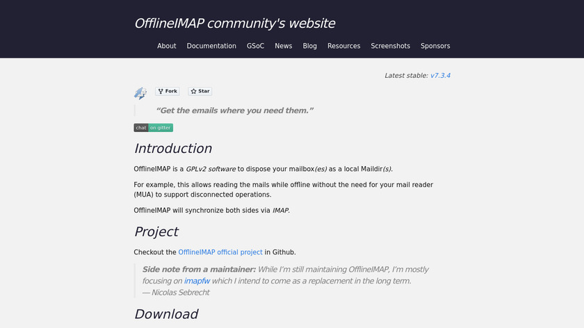 OfflineIMAP Landing Page
