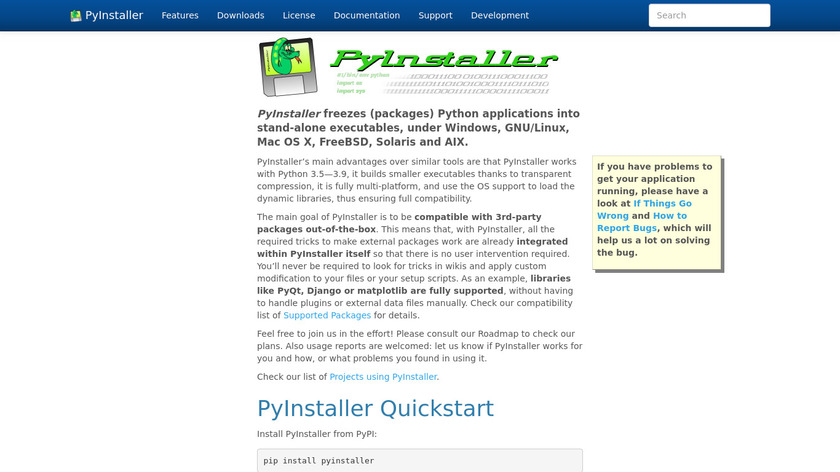PyInstaller Landing Page