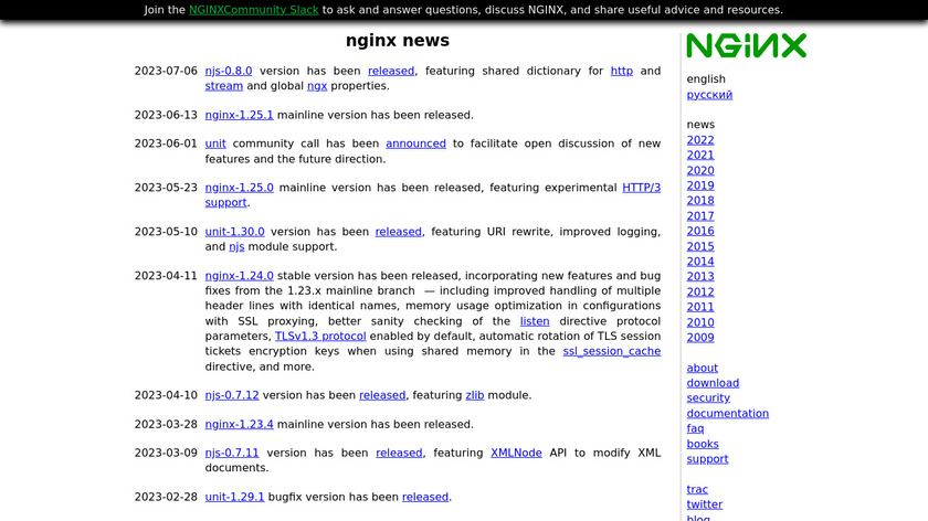 nginx Landing Page