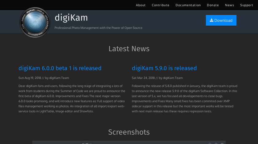 digiKam Landing Page