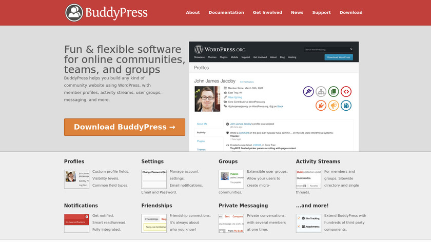 BuddyPress Landing Page