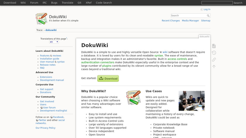 DokuWiki Landing Page