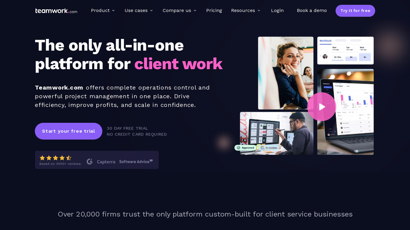 Teamwork Projects Landing Page