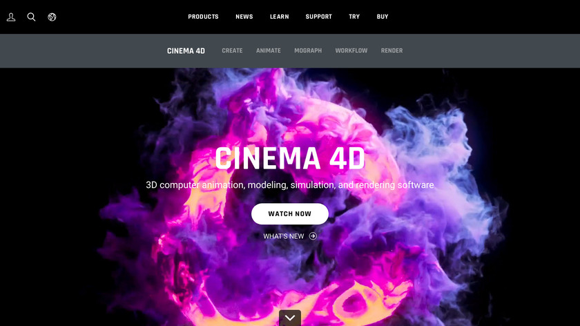 Cinema 4D Landing Page
