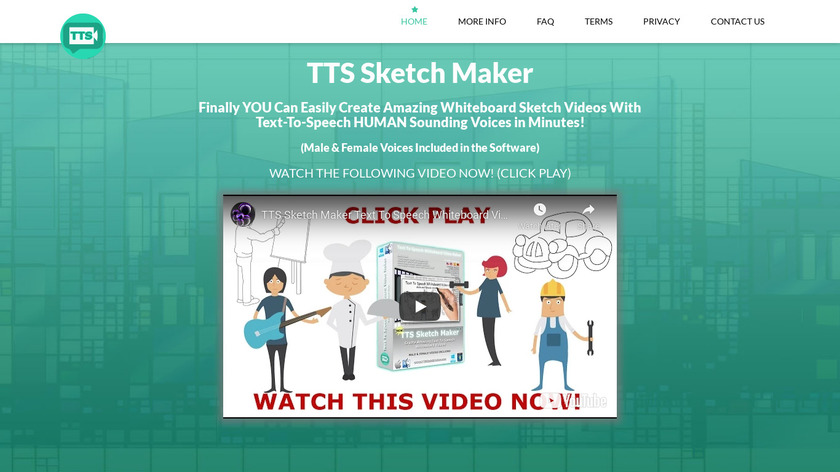 TTS Sketch Maker Landing Page