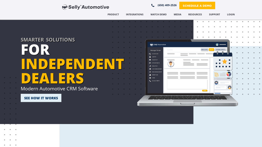 Selly Automotive Landing Page