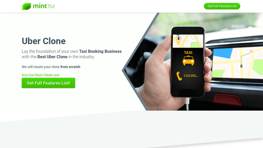 Uber Clone by MintTM Landing Page