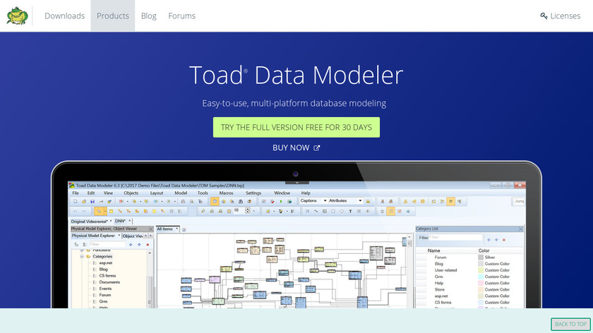 how to connect to database using toad data modeler