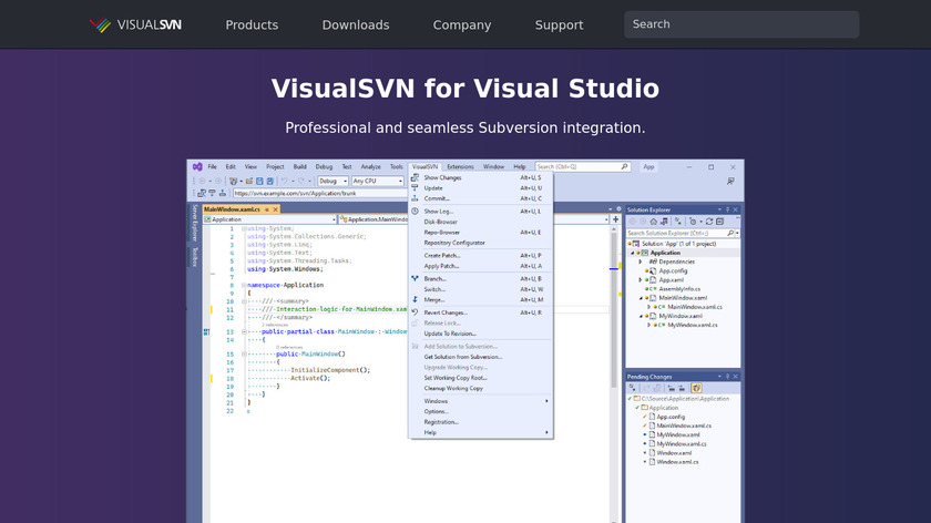 VisualSVN Landing Page