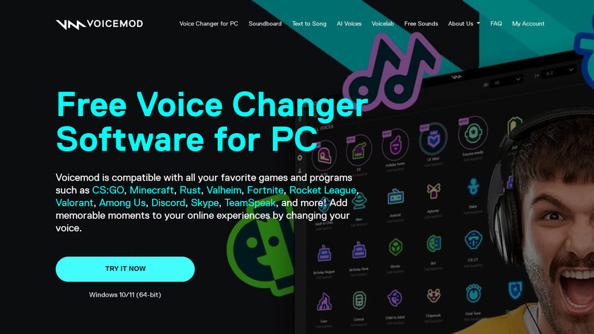 Voicemod Landing Page