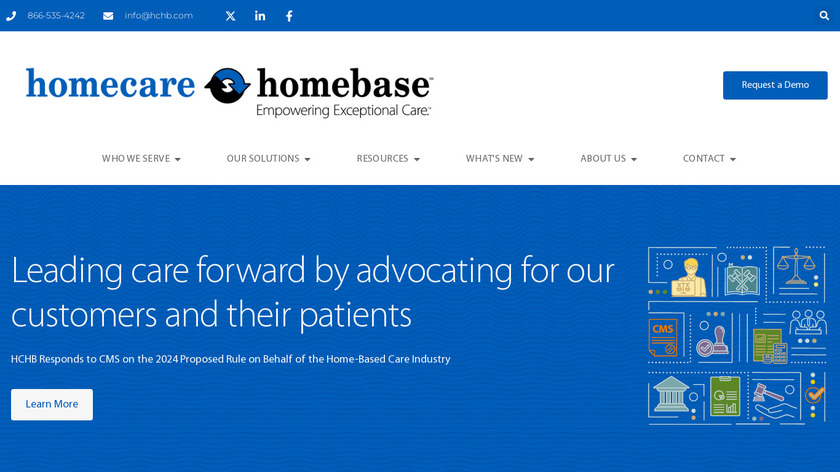 Homecare Homebase Landing Page