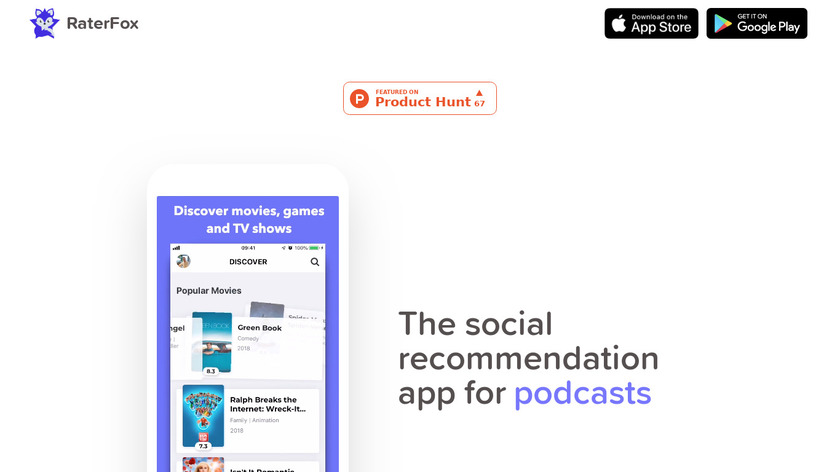 Podcasts by RaterFox Landing Page
