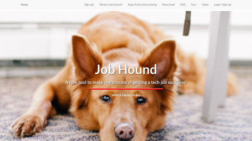 Job Hound Landing Page