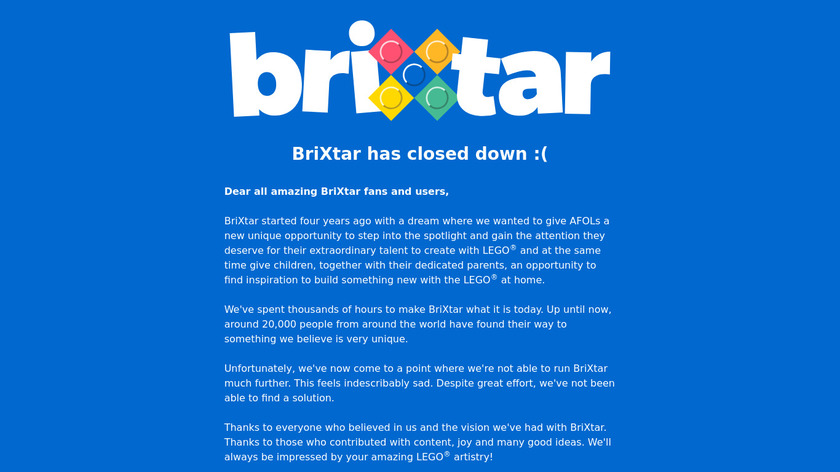 BriXtar Landing Page