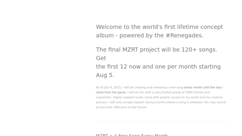 MZRT by Ryan Leslie Landing Page
