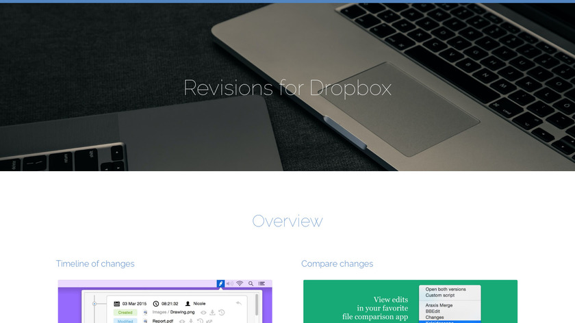 Revisions Landing Page
