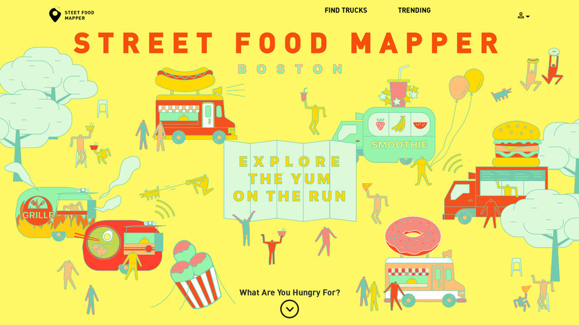 Street Food Mapper Landing Page