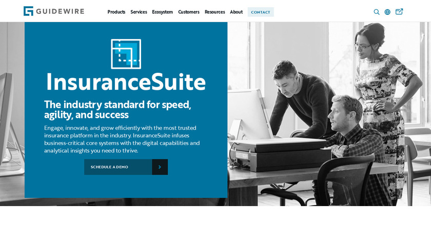 Guidewire InsuranceSuite Landing Page