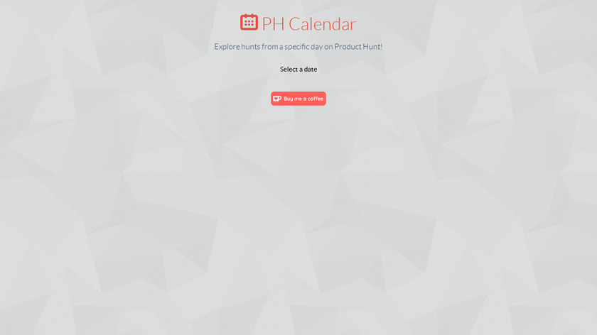 PH Calendar Landing Page