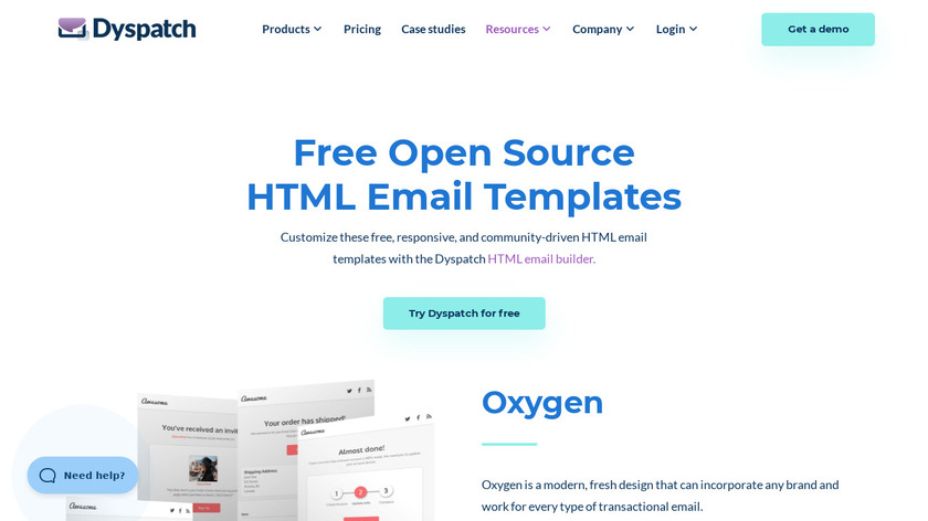 OpenSource Email Template Landing Page