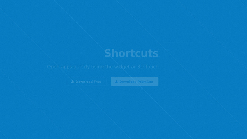 Shortcuts for iOS Landing Page