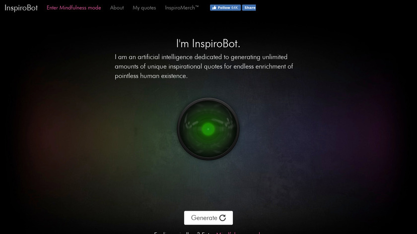 InspiroBot Landing Page