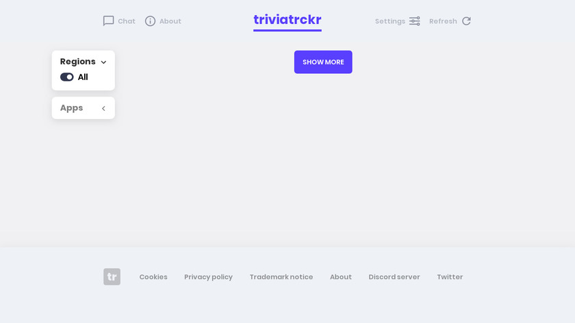 Triviatrckr Landing Page