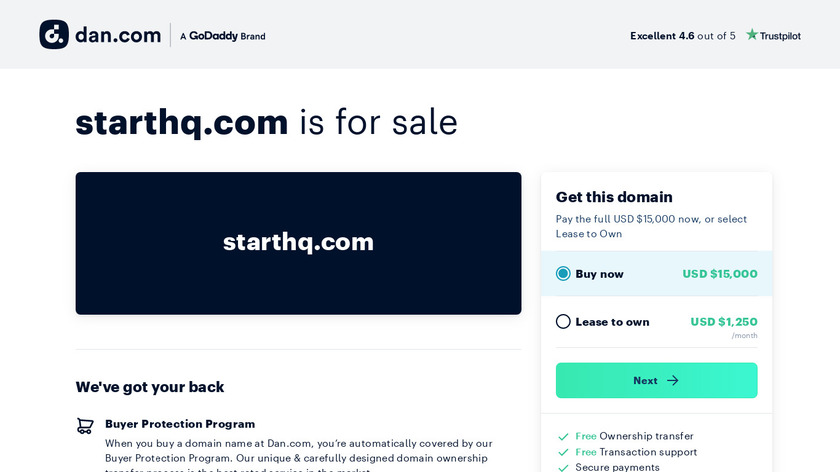 StartHQ Landing Page