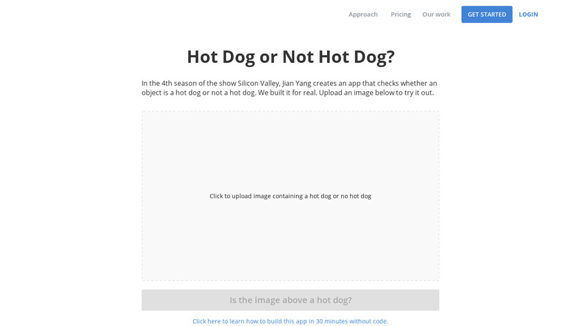 Not Hotdog Tutorial 🌭 Landing Page
