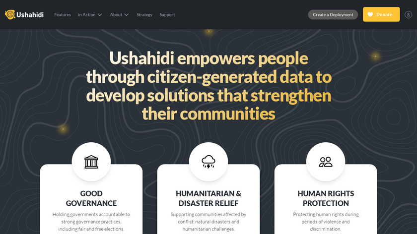 Ushahidi Landing Page