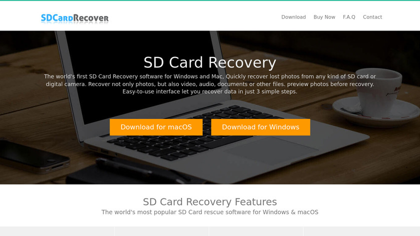 AppleXsoft SD Card Recovery Landing Page