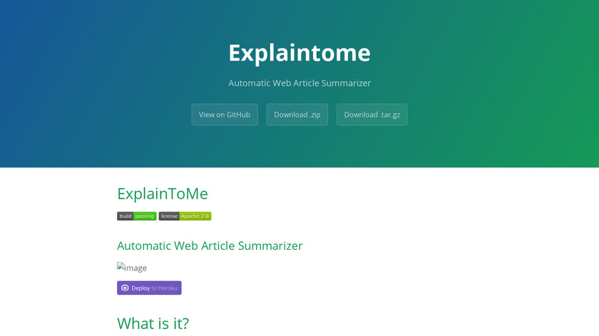ExplainToMe Landing Page