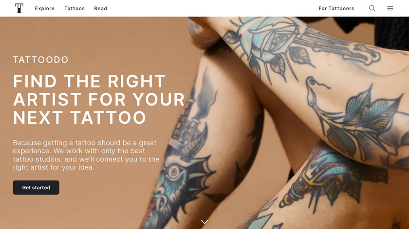 Tattoodo App Landing Page