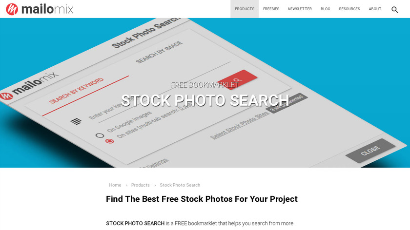 Mailomix Stock Photo Search Landing Page