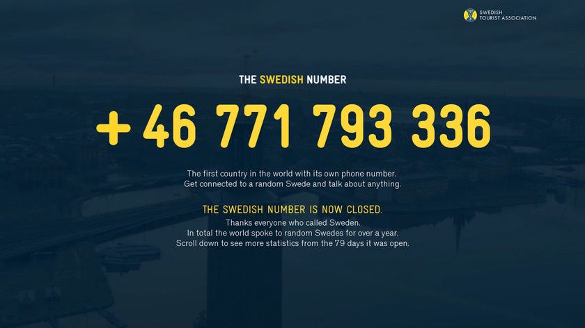 The Swedish Number Landing Page
