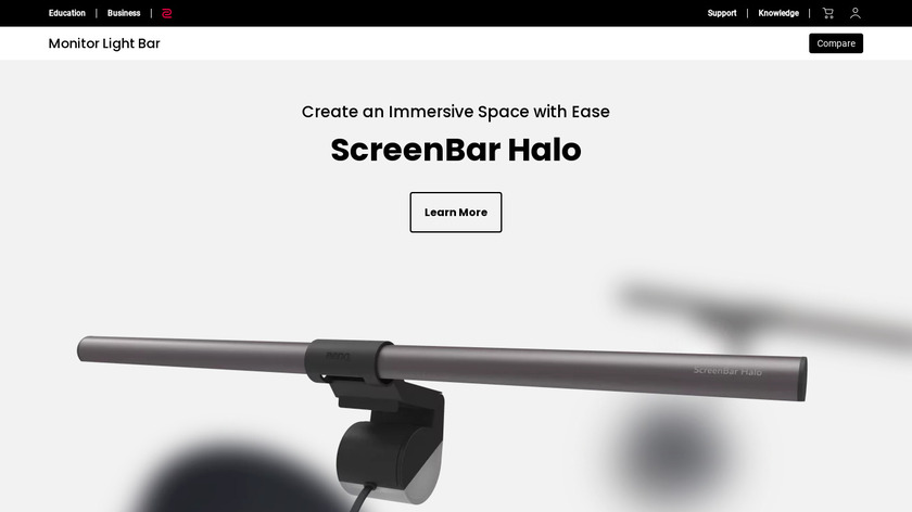BenQ ScreenBar Landing Page